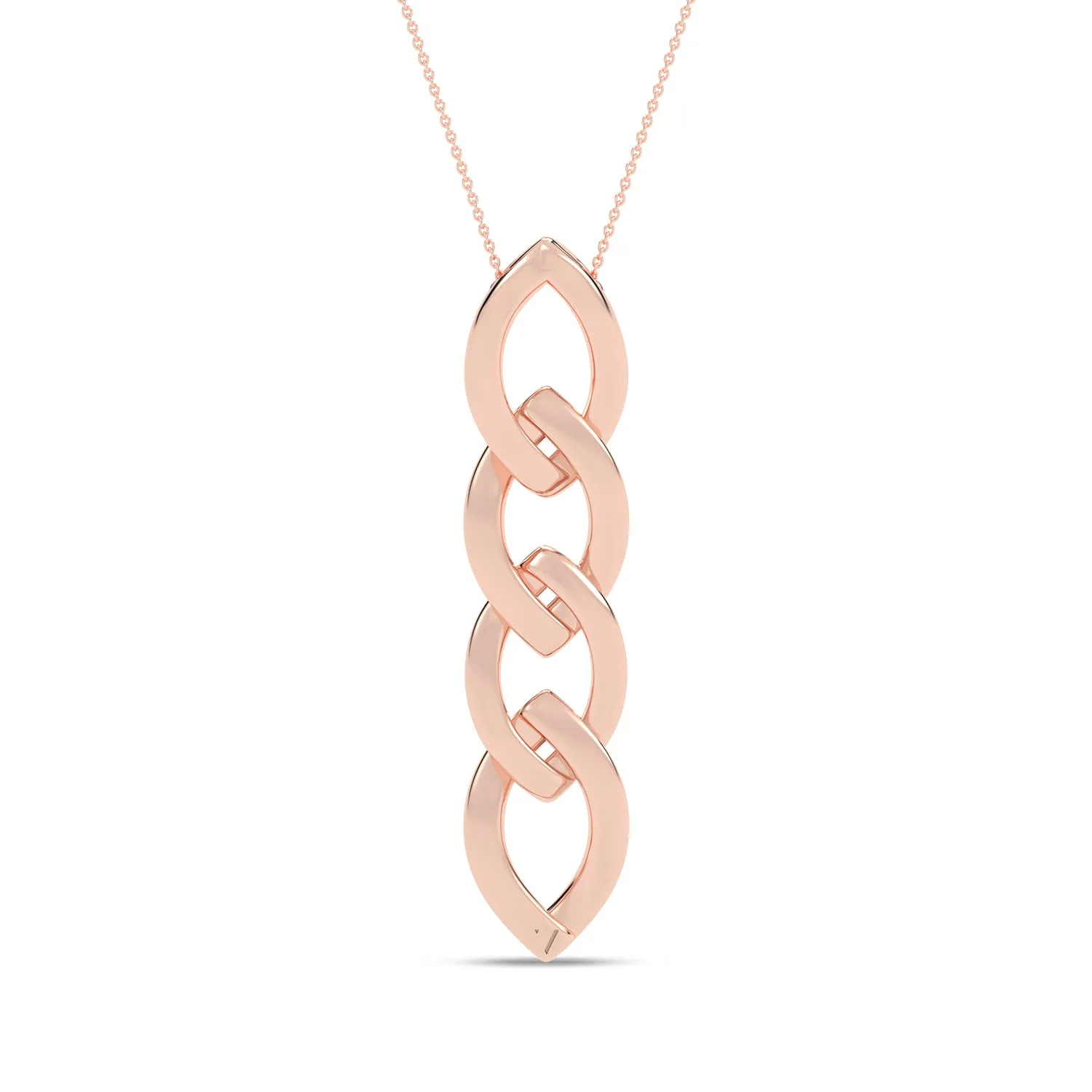 Alternating Cascading Diamond Waterfall Necklace rose gold replica