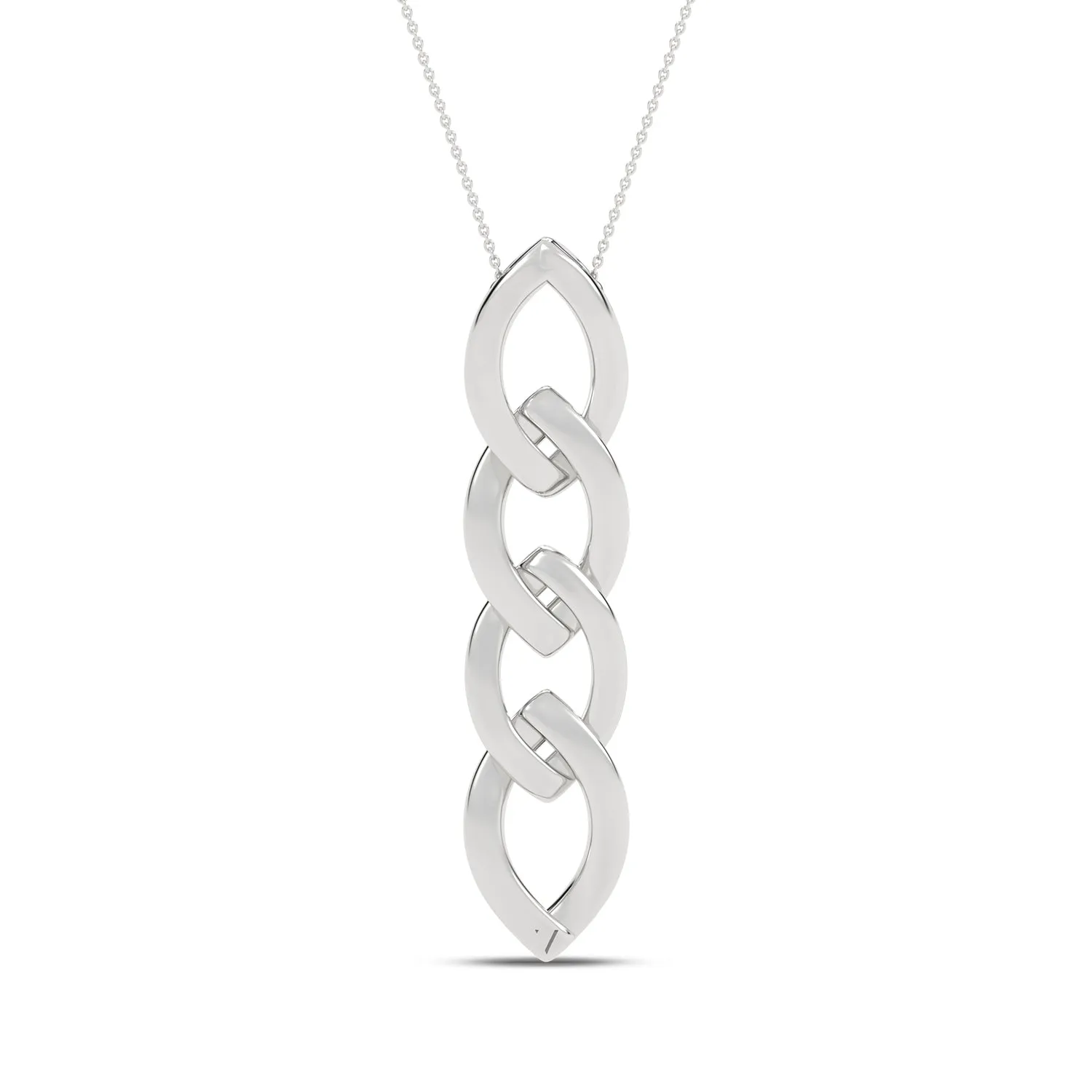 Alternating Cascading Diamond Waterfall Necklace