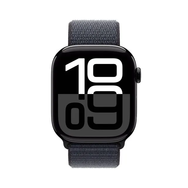 Apple Watch Series 10 GPS   Cellular Jet Black Aluminum Case with Ink Sport Loop