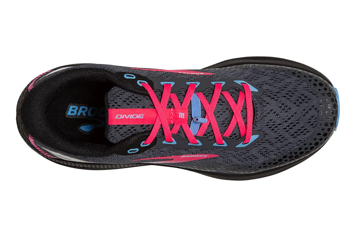 Brooks Divide 3 B Ebony/Black/Pink Womens