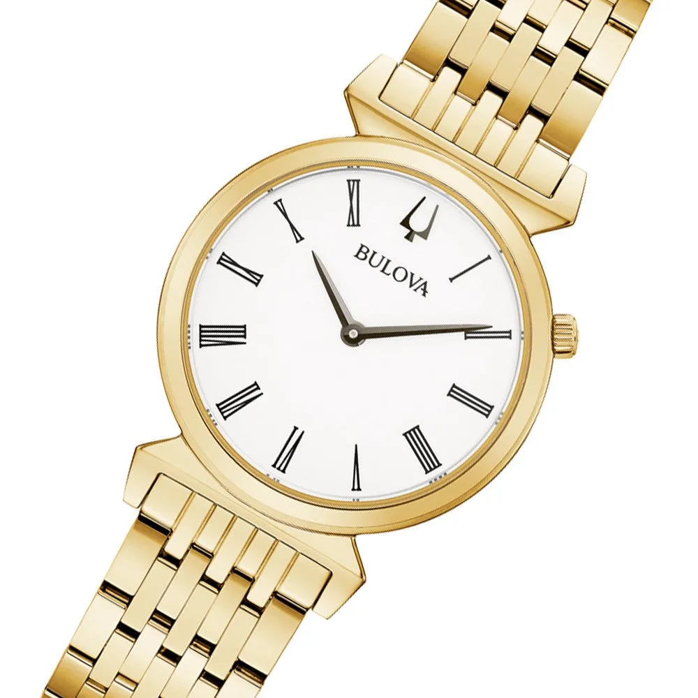 Bulova Classic Gold Steel Women's Watch - 97L161