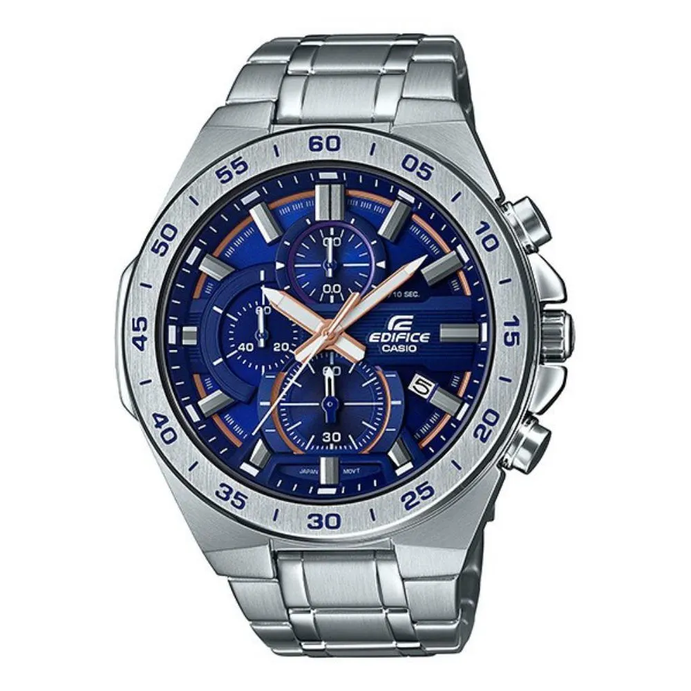 Casio Edifice Flat Bezel Steel Men's Chrono Watch - EFR564D-2A