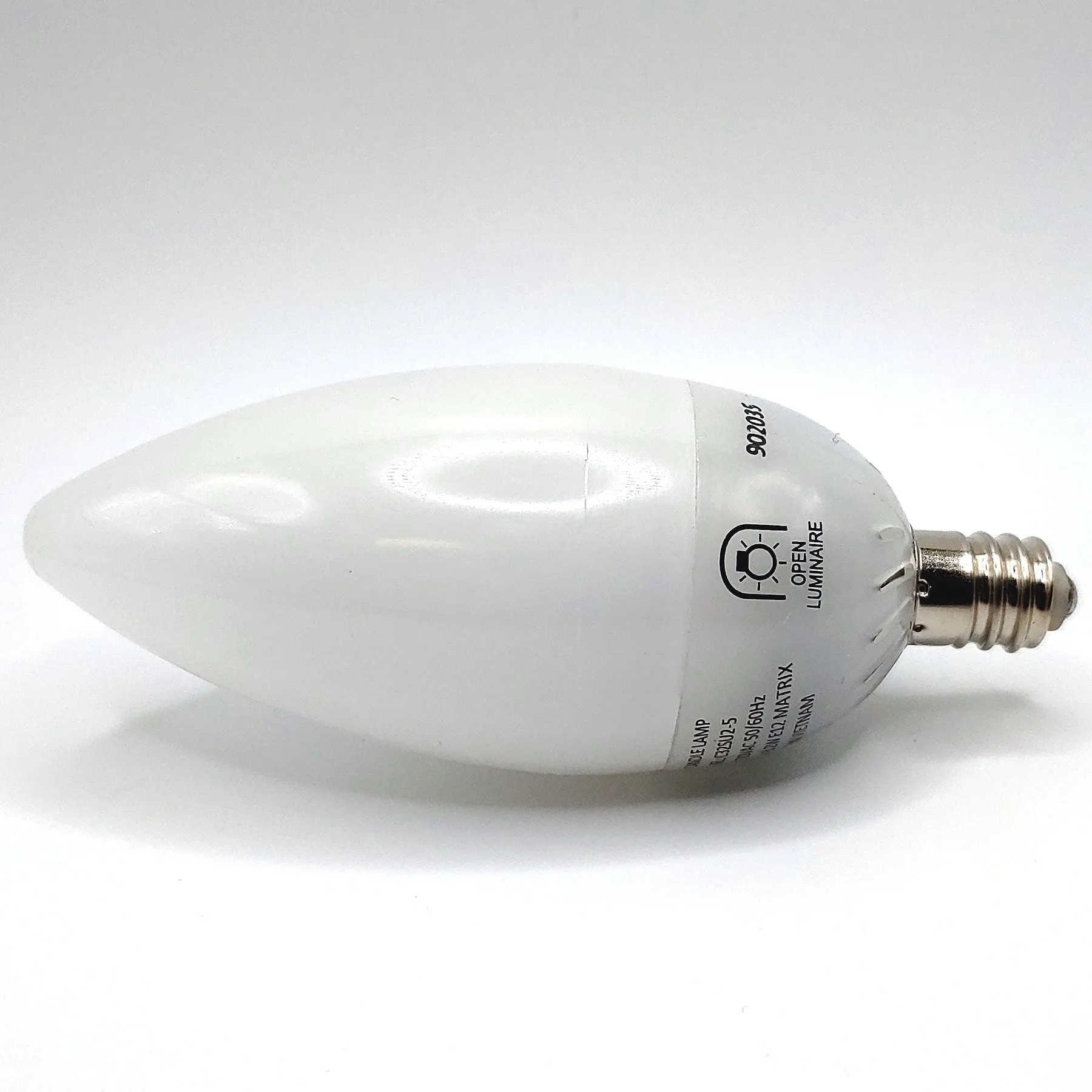 Chandelier 25-Watt Equivalent B10 E12 Frosted LED Light Bulb