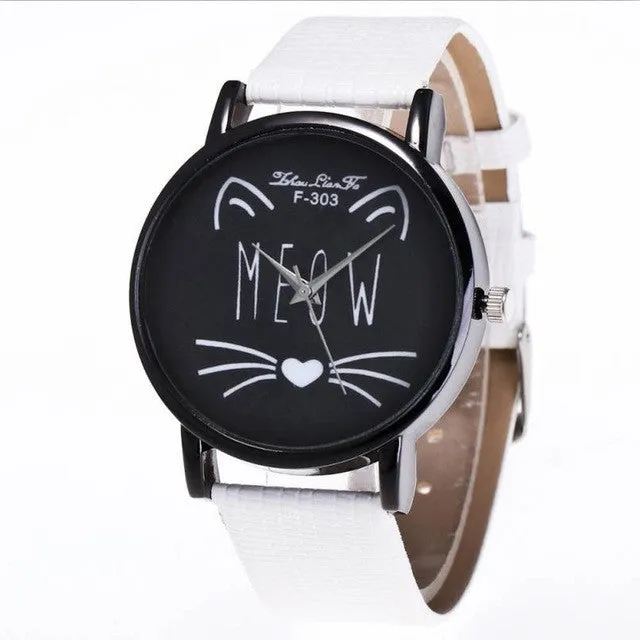 Cute Cat Pattern Watches for Women