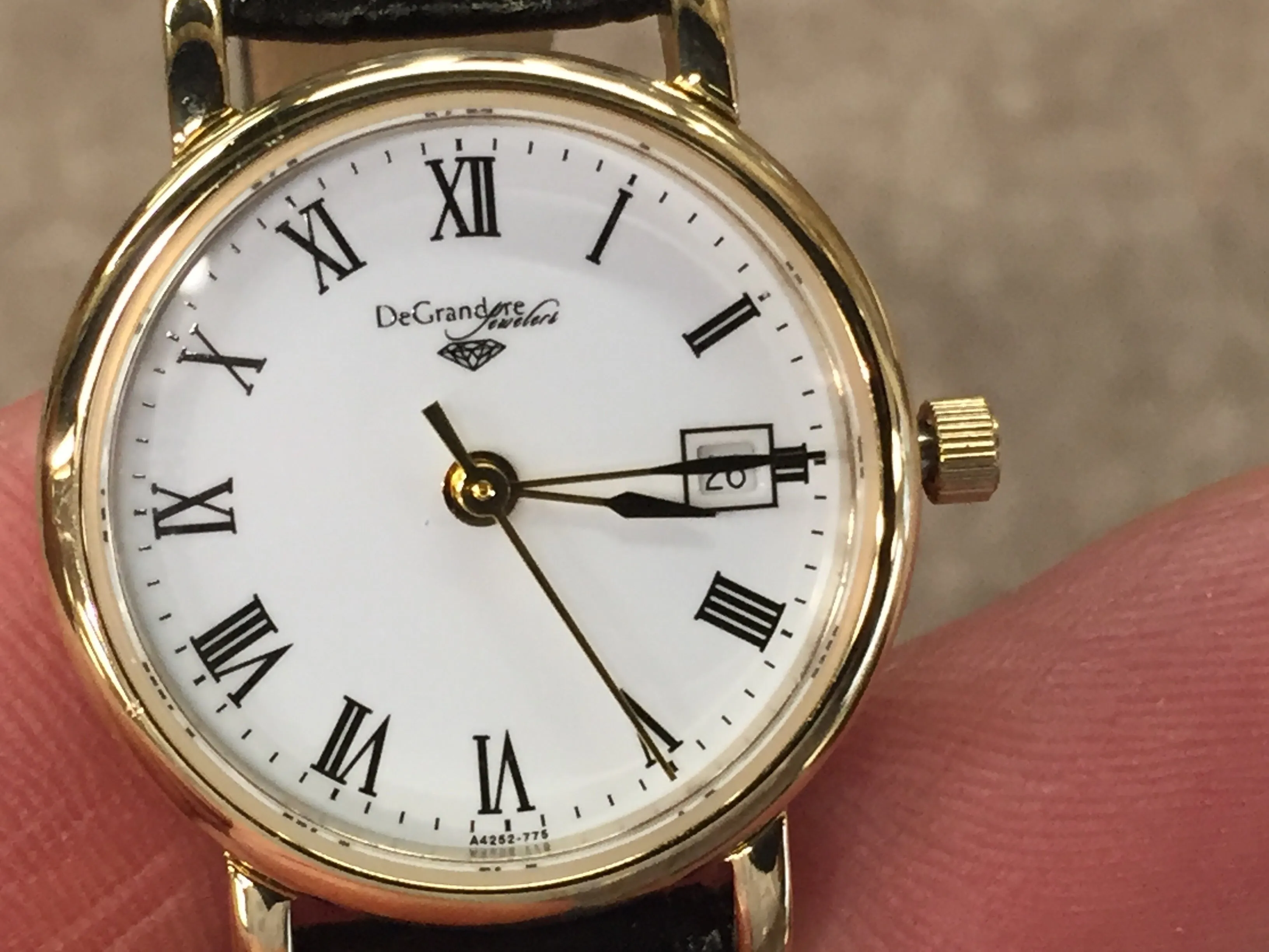 DeGrandpre Jewelers Women's Watch Gold Tone Water Resistant