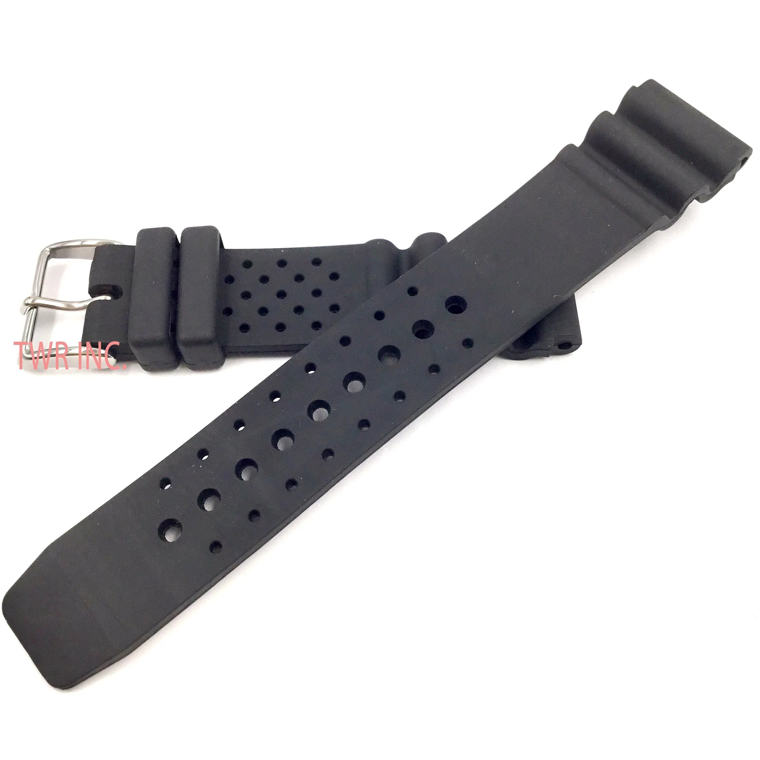 Don Taylor P152 Black Rubber Watch Strap