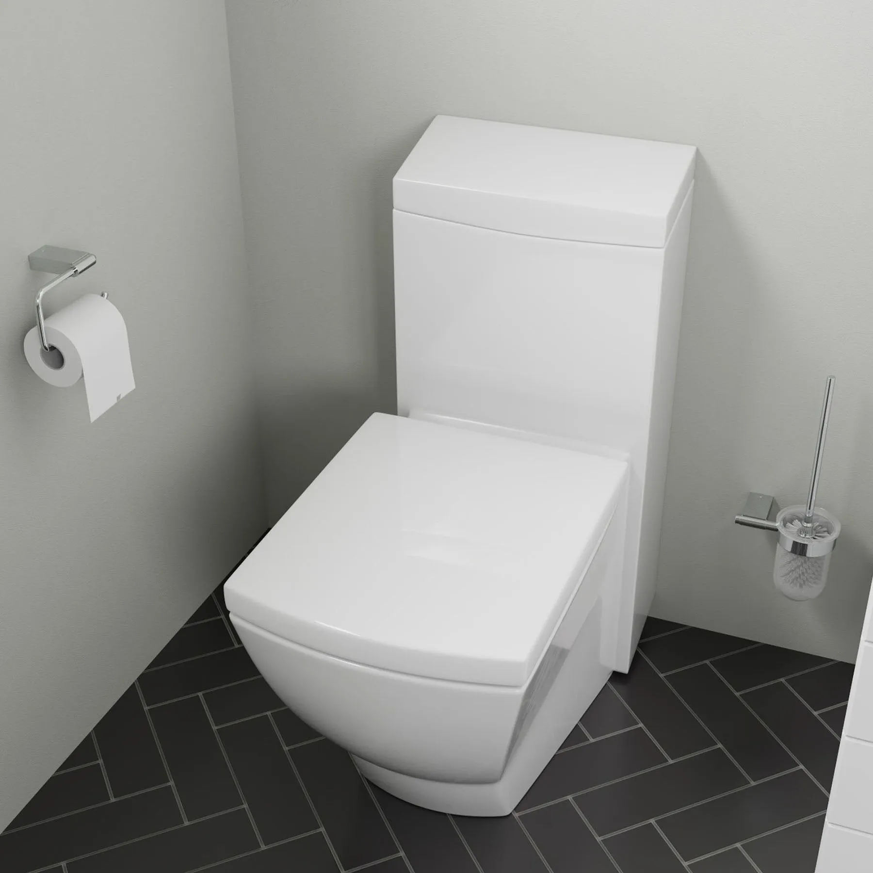 Eago TB336 One Piece High Efficiency Low Flush Eco-Friendly Ceramic Toilet