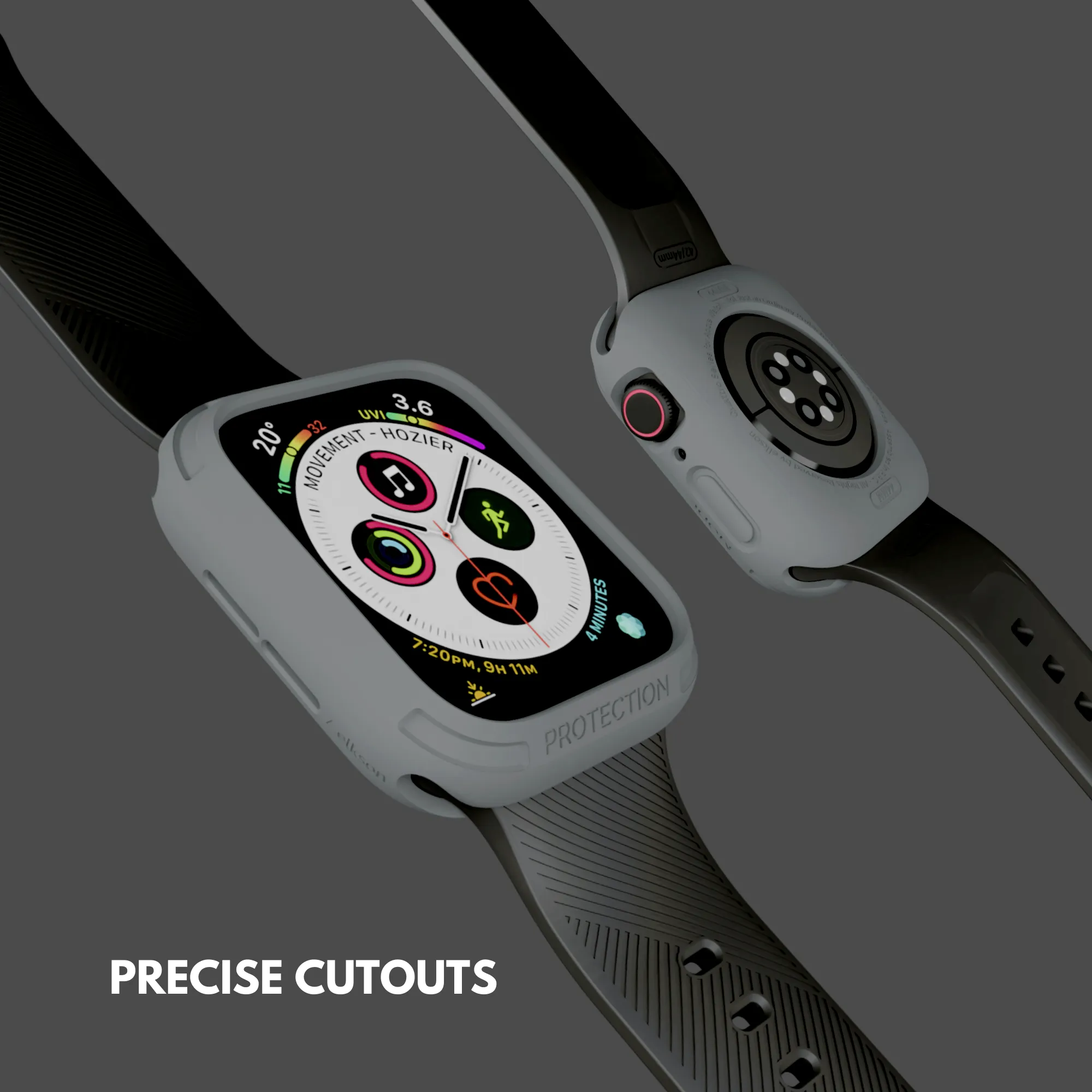 Elkson Quattro Bumper Case 44mm For Apple Watch Series 4-6