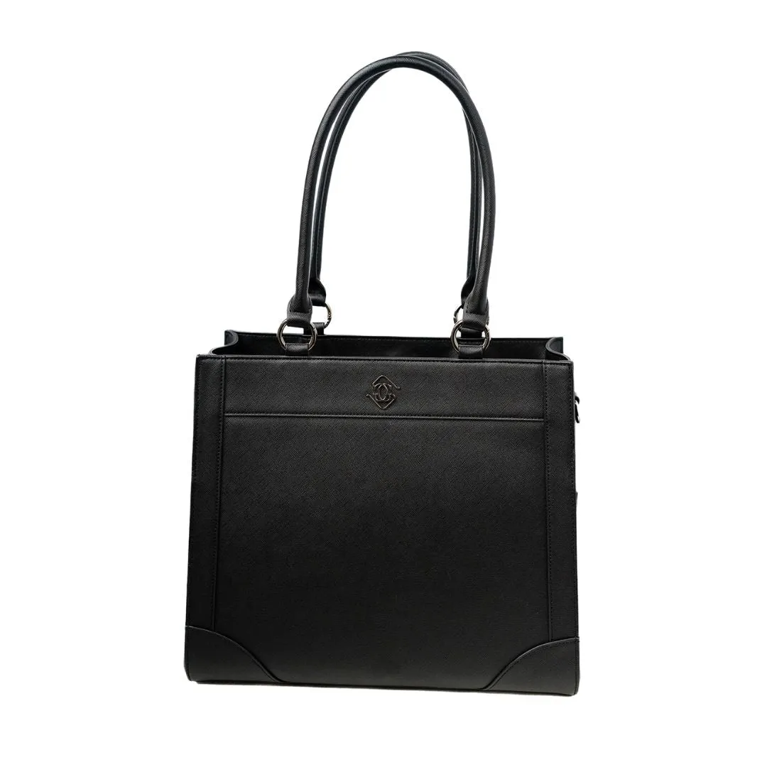 Everly Tote 3.0 — Black/Black (Microfiber Leather) Pre-Order: Ships 11/8