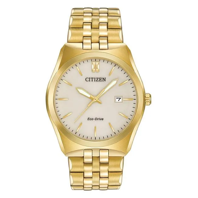 Gentlemen's Citizen Corso Eco-Drive Gold PVD Bracelet Watch, BM7332-53P