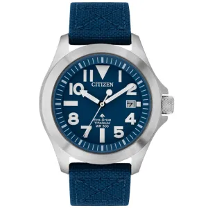 Gentlemen's Citizen Promaster Titanium Day Eco-Drive Nato Strap Watch, BN0118-12L