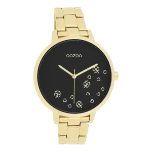 Gold coloured OOZOO watch with gold coloured stainless steel bracelet - C11124