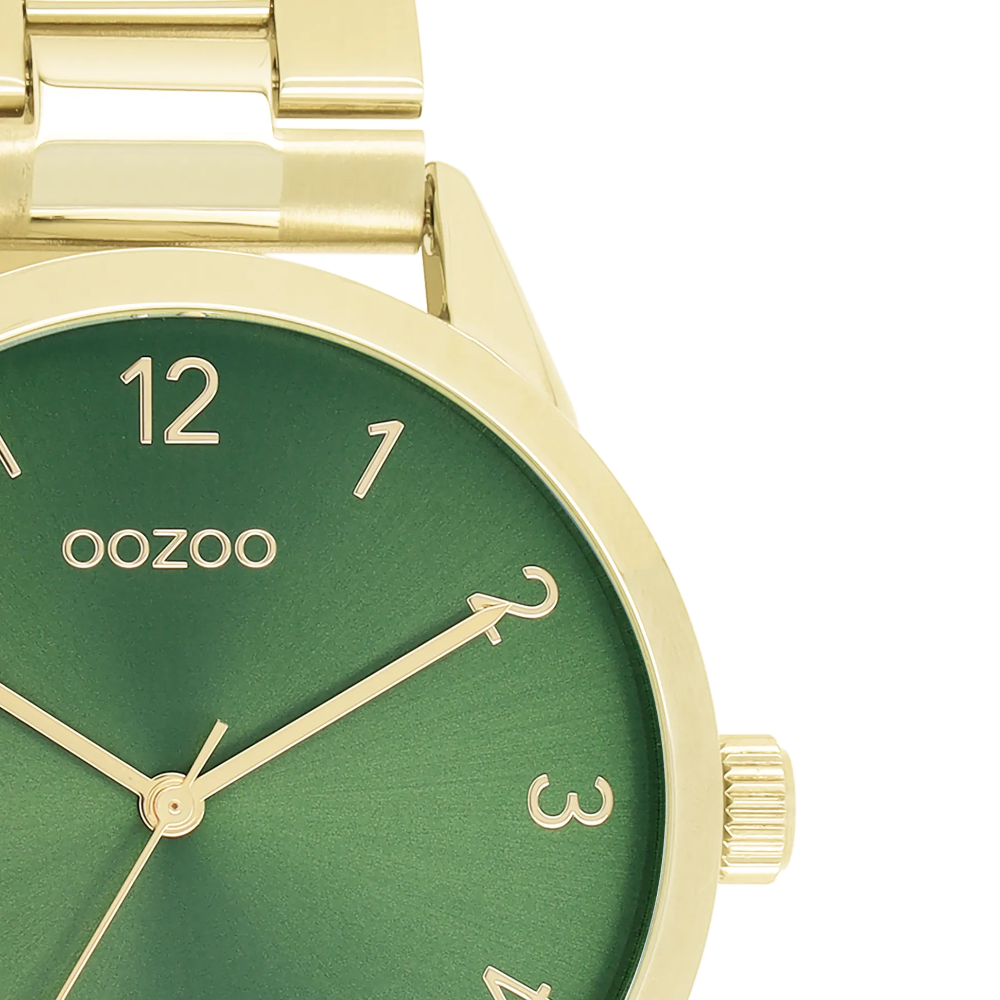 Gold coloured OOZOO watch with gold coloured stainless steel bracelet - C11426