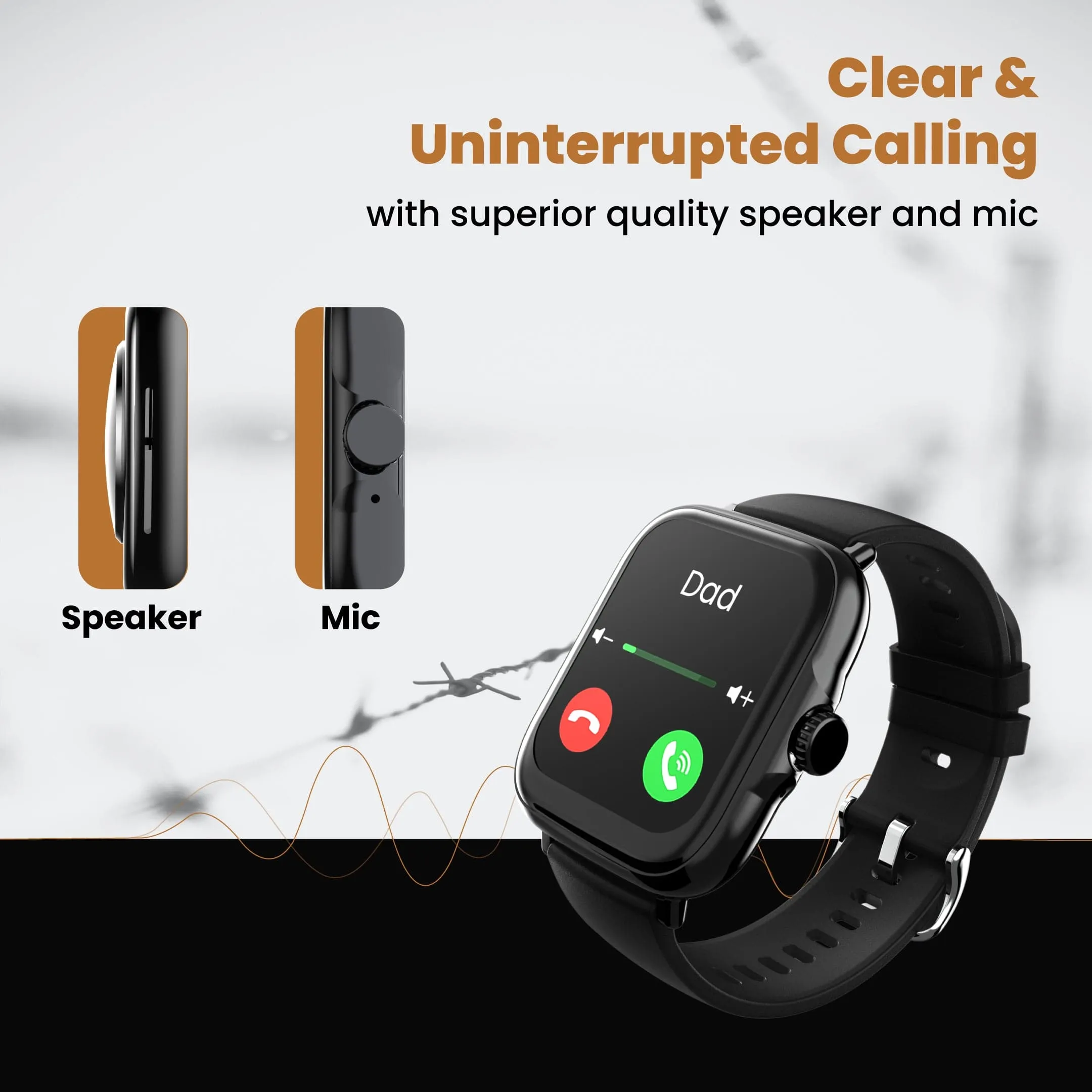 Hammer Ace 4.0 Bluetooth Calling Smartwatch  with 1.85 inch display