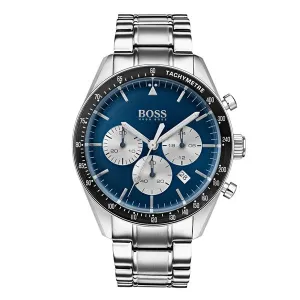 Hugo Boss Men's 1513630 Chronograph Quartz Stainless Steel Blue Dial 44mm Watch