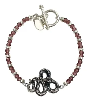 Ilari Silver & Gemstone Snake Bracelet