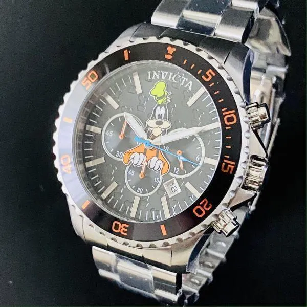 Invicta Watch Disney Wristwatch Goofy 48mm Divers Waterproof Date Men Women