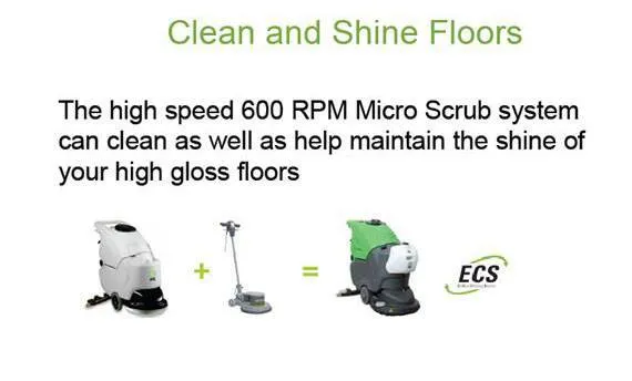 IPC Eagle CT40 ECS Green Eco-Friendly 20" Automatic Floor Scrubber w/ Bonnet Driver - 10 Gallons