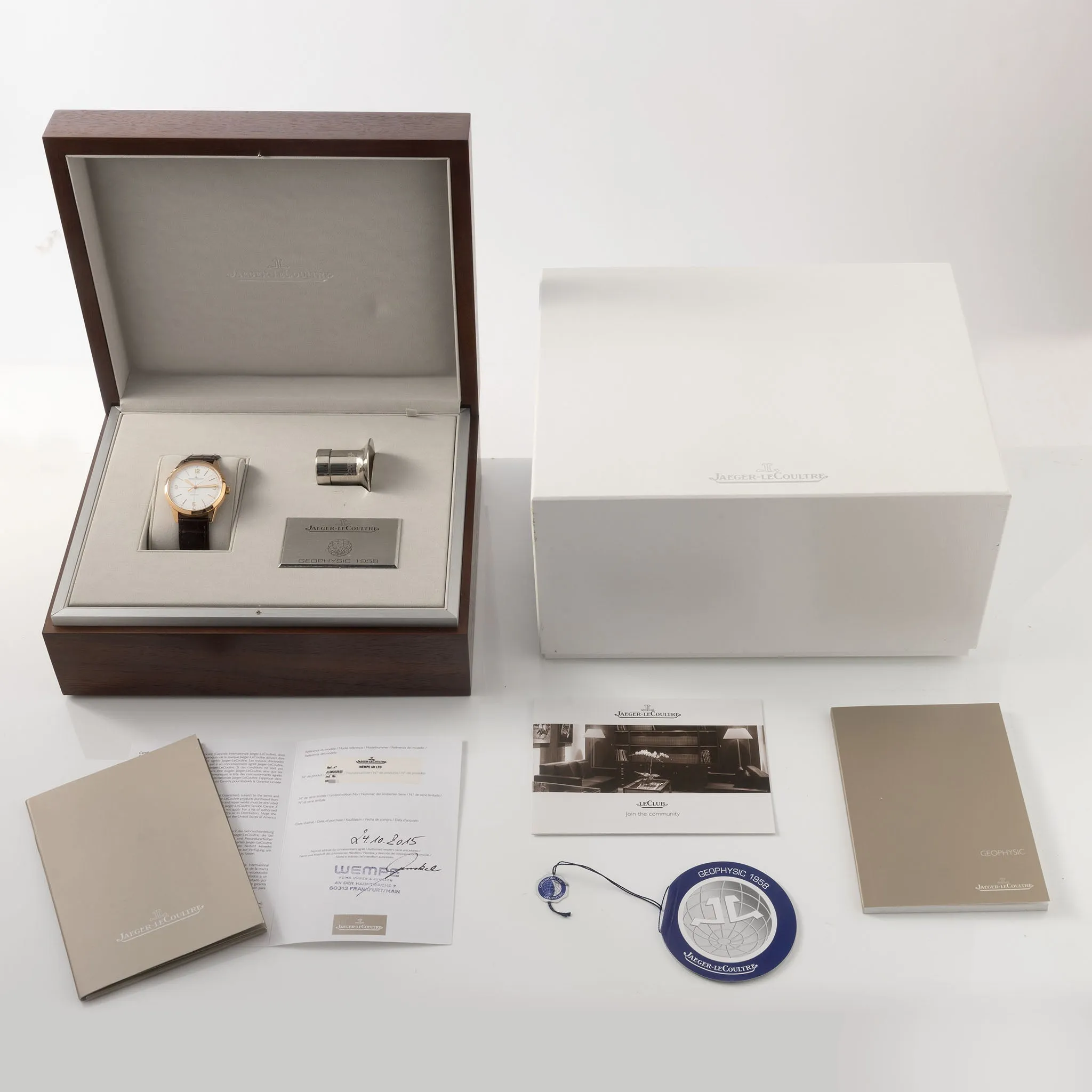 Jaeger-LeCoultre Geophysic 1958 Rose Gold with Box and Papers Ref JL Q8002520