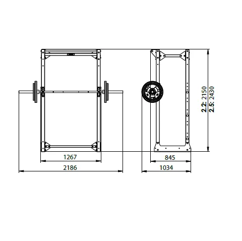 JORDAN Ultimate Strength Half Rack (Fixed)