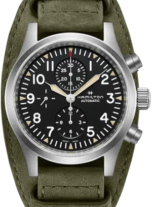 Khaki Field Auto Chrono Black Ref. H71706830