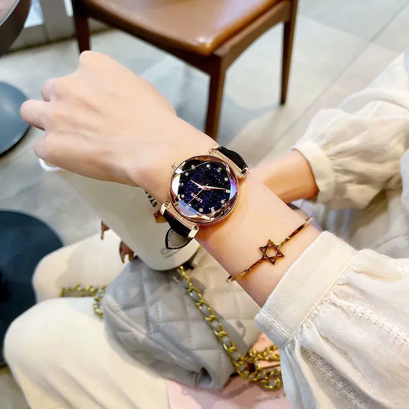 Ladies Watch Bean Bag Magnet Strap K-style Trendy Rhinestone Elegant Influencer Picks Student Female Watch