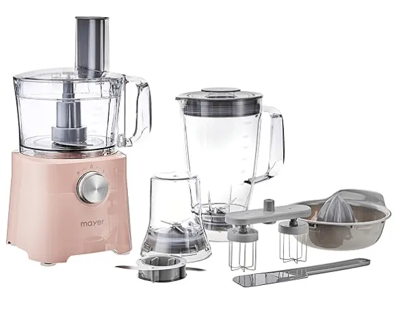 Mayer MMFP402 Multi-Functional Food Processor-Pink/White