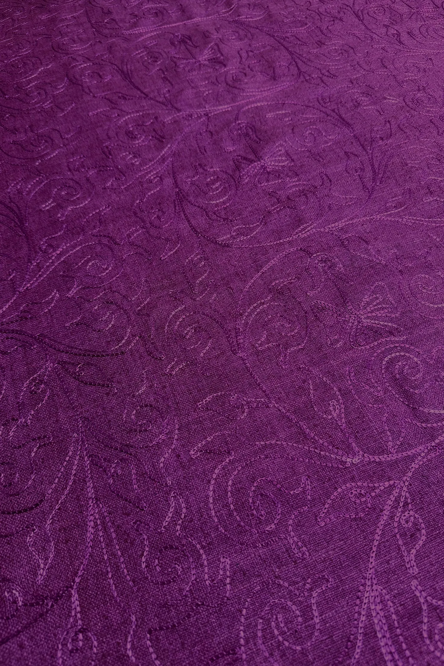 Merlot Embroidered Silk Linen MEMT-018-29