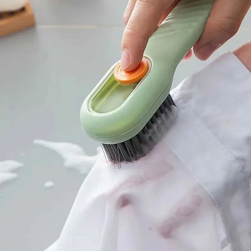 Multi-Functional Cleaning Brush With Soap Dispenser