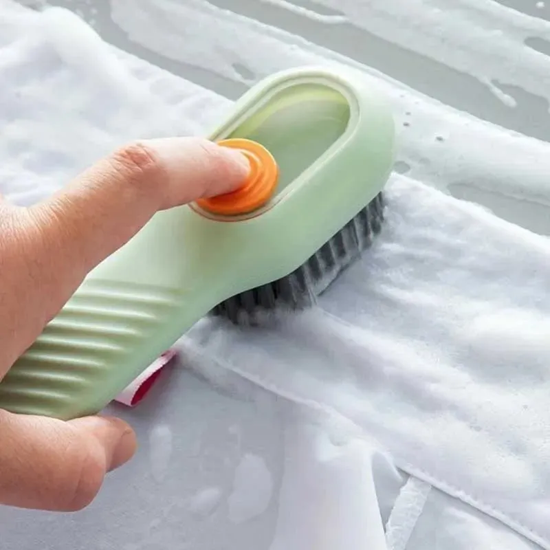 Multi-Functional Cleaning Brush With Soap Dispenser