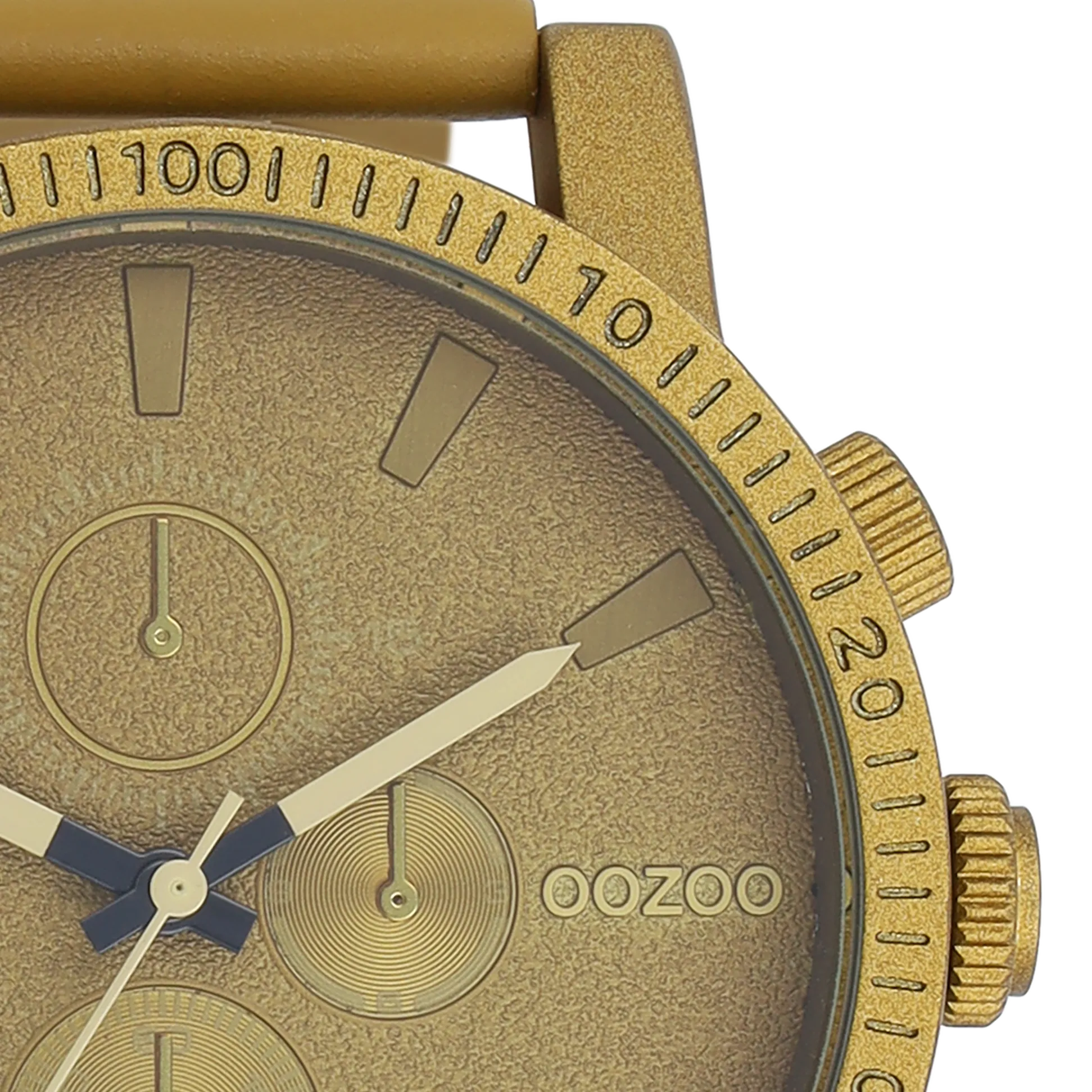 Olive green OOZOO watch with olive green leather strap - C11217