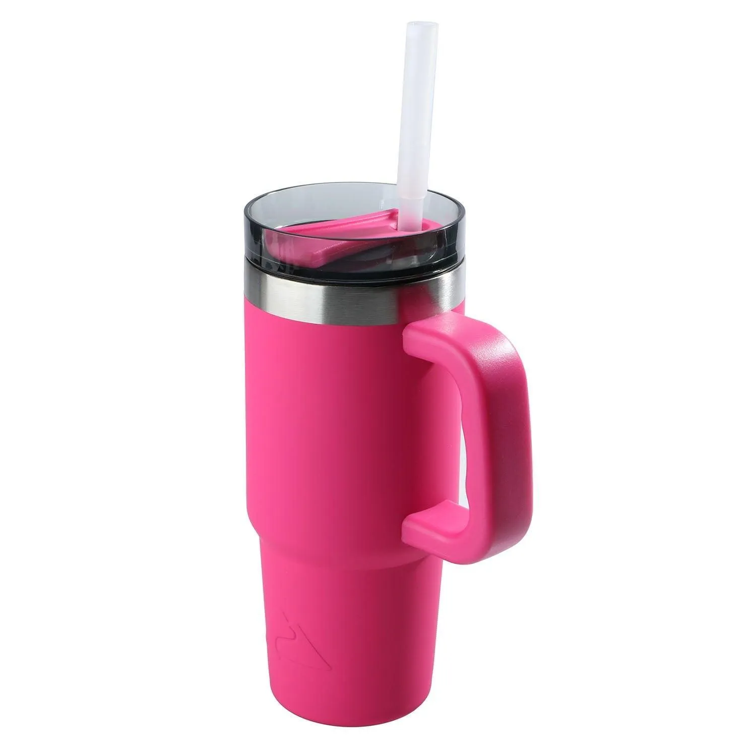 Ozark Trail 18 oz Insulated Stainless Steel Tumbler with Handle, Hot Pink