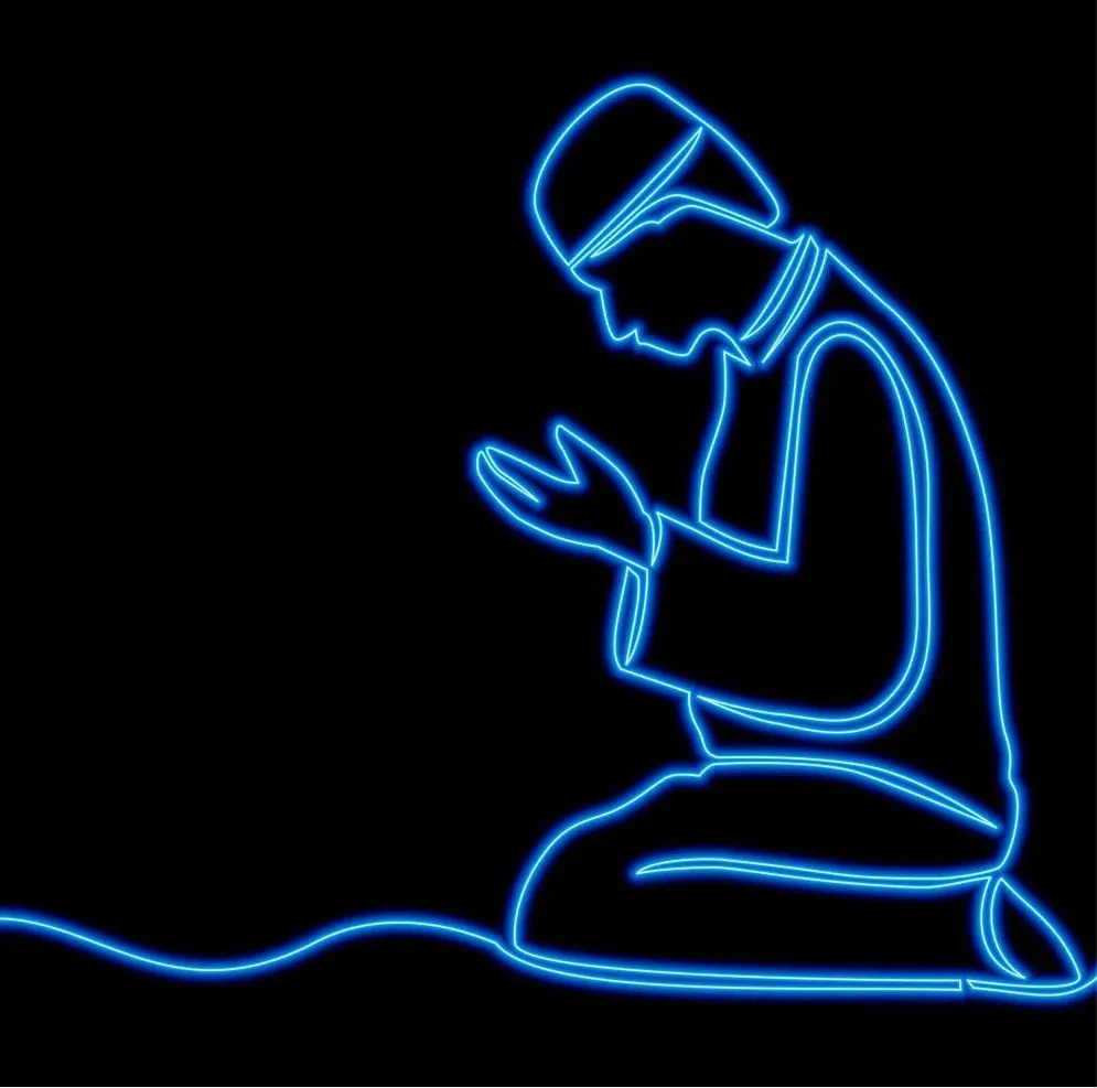 Praying Neon LED Light