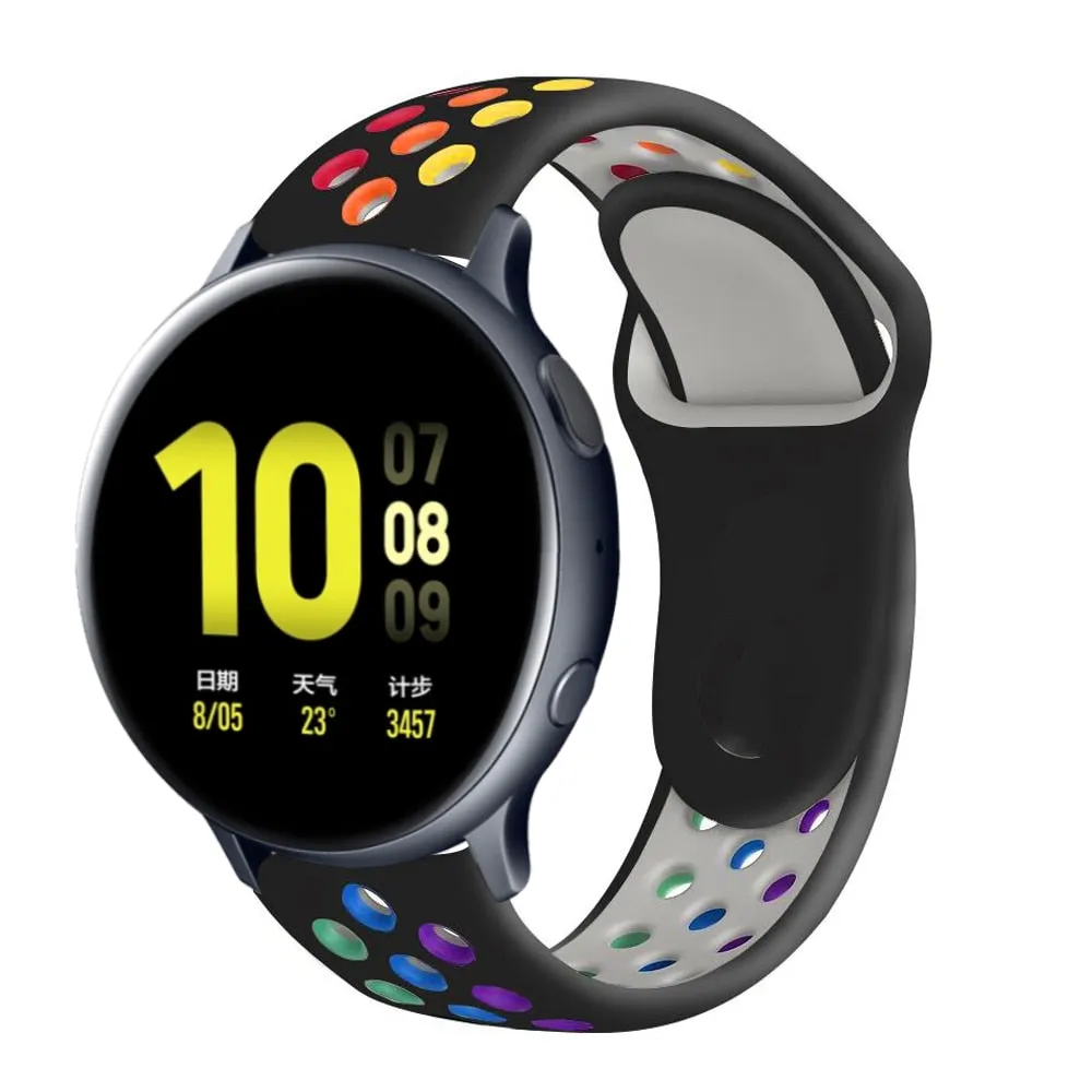 Silicone Sports band for Samsung Galaxy, Huawei, Amazfit and Garmin watch