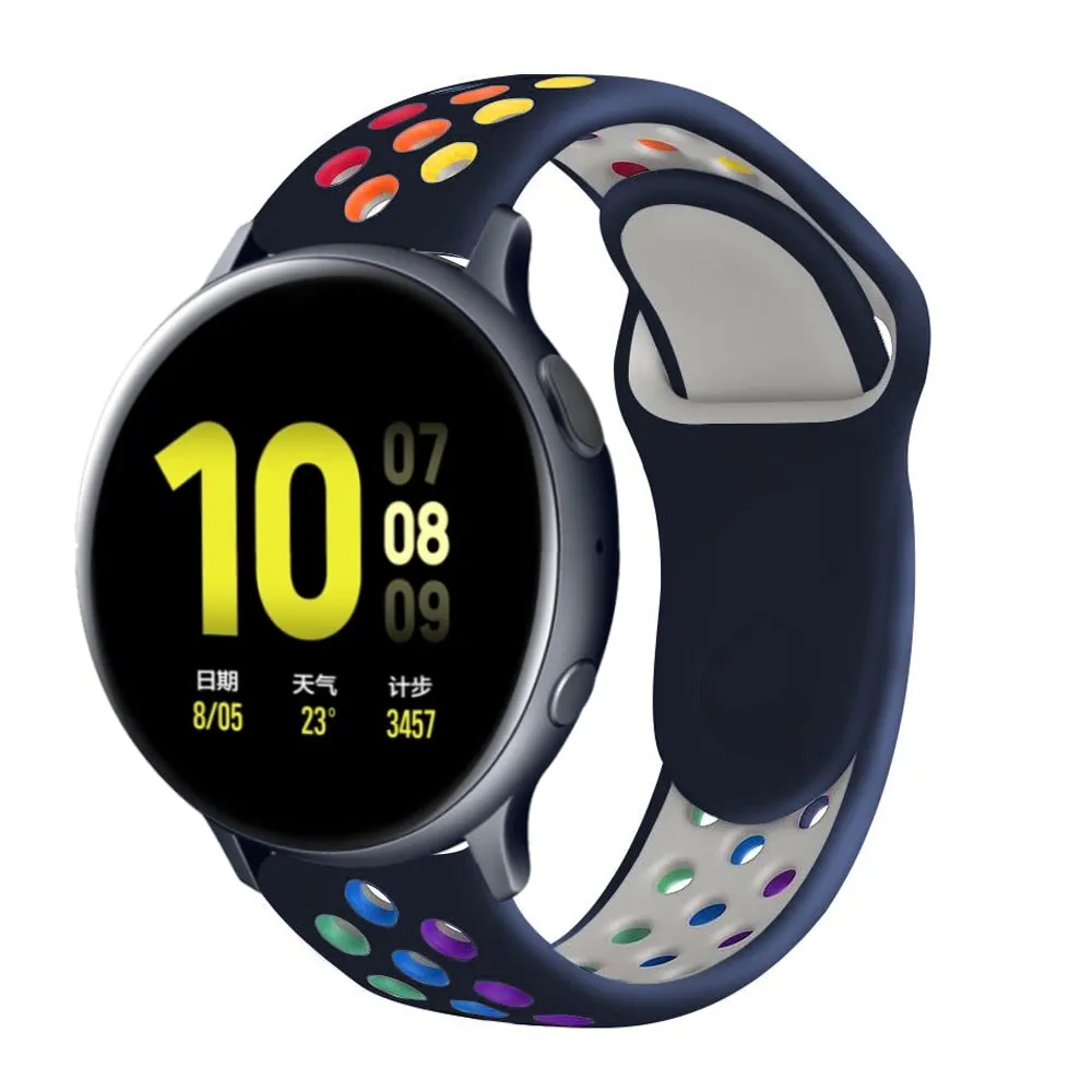 Silicone Sports band for Samsung Galaxy, Huawei, Amazfit and Garmin watch