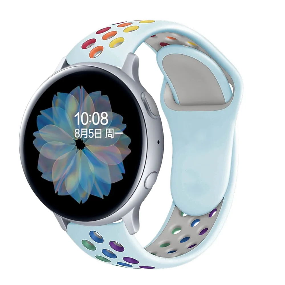 Silicone Sports band for Samsung Galaxy, Huawei, Amazfit and Garmin watch