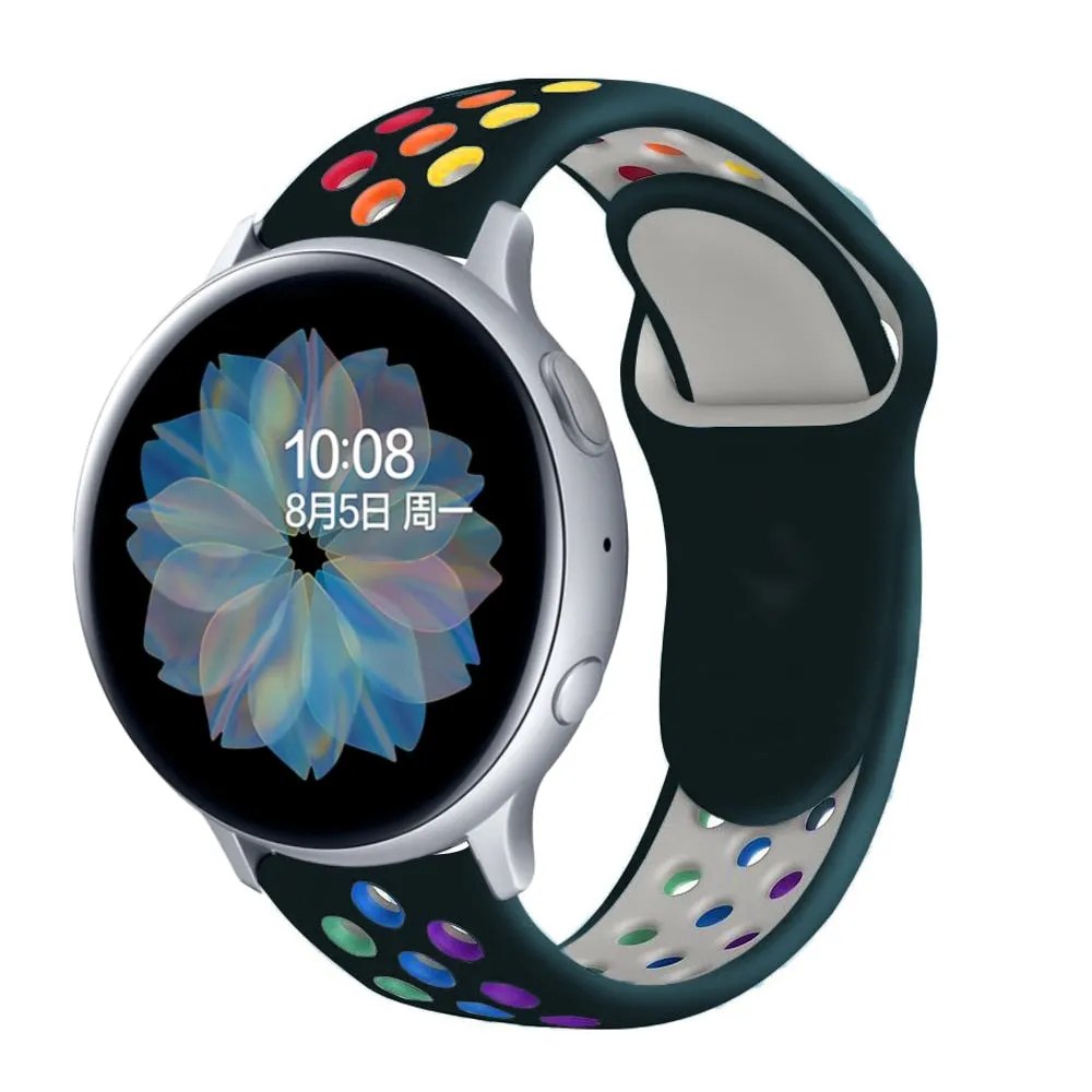 Silicone Sports band for Samsung Galaxy, Huawei, Amazfit and Garmin watch