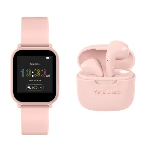 Tikkers Teen Series 10 Nude smart Watch and Earbuds Set