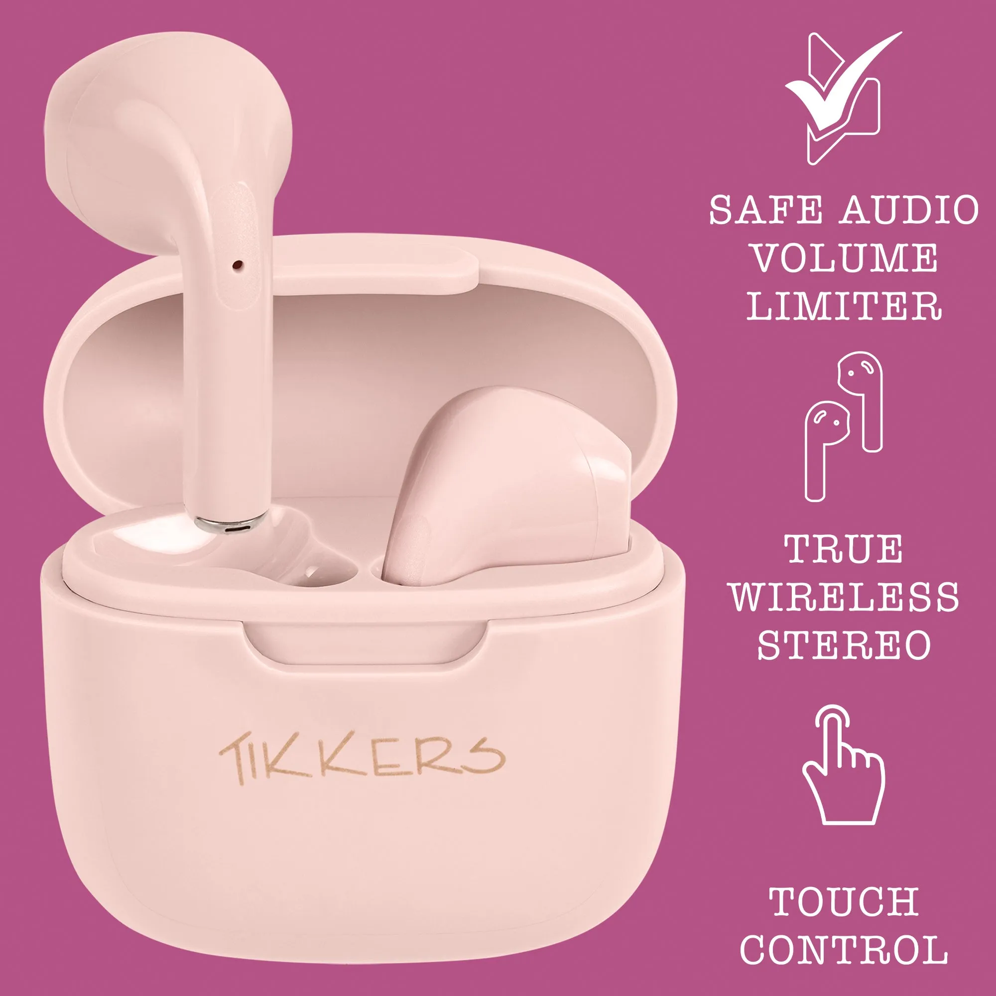 Tikkers Teen Series 10 Nude smart Watch and Earbuds Set