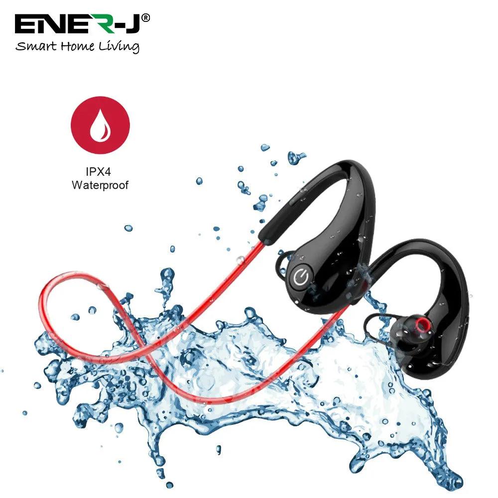 Wireless Sports Headphones, Bluetooth 4.1 and Above, Earbuds CVC 6.0 Noise Reduction Headphones with Inbuilt Mic, 4Hr Playtime, Power Display, IPX4 Waterproof