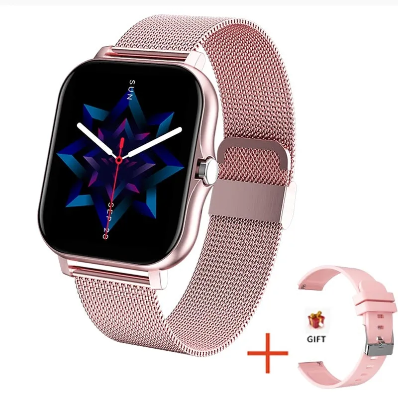 Women Smart watch Men 1.69 Colour Screen Full touch Fitness Tracker Men Call Smart Clock Ladies For Android IOS BOX